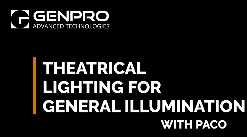 Theatrical Lighting for General Illumination of Large Spaces